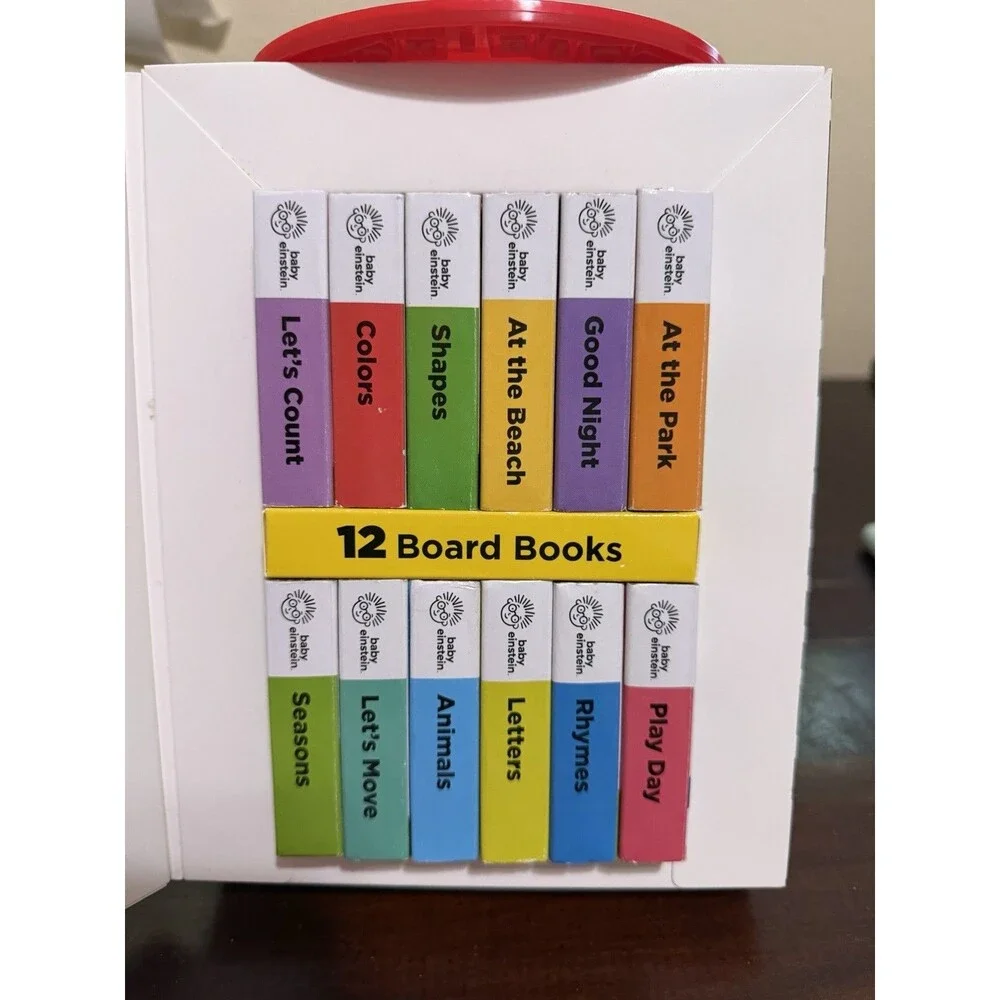 Baby Einstein 12 Board Book Set In Carrier And Baby Signs Sign Language Book